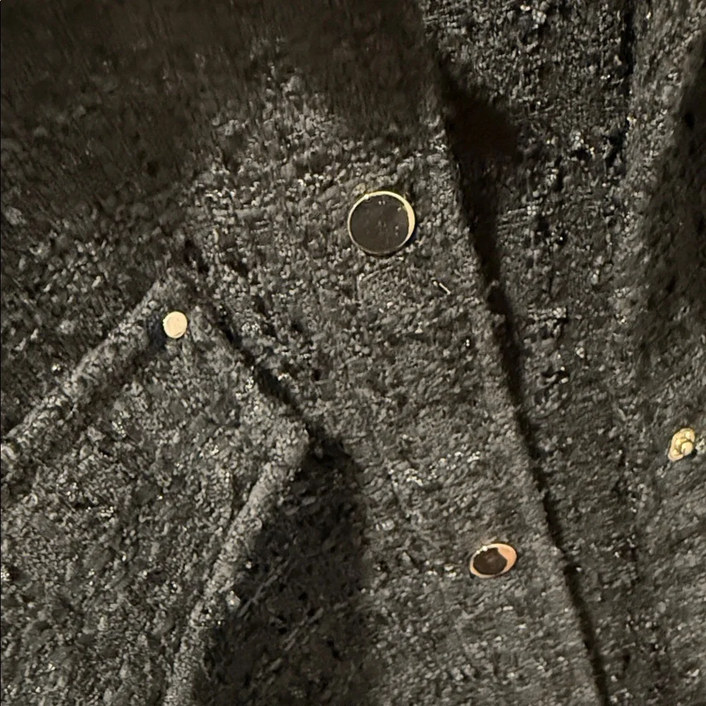 Zara Black Textured Jacket - Picture 3 of 4